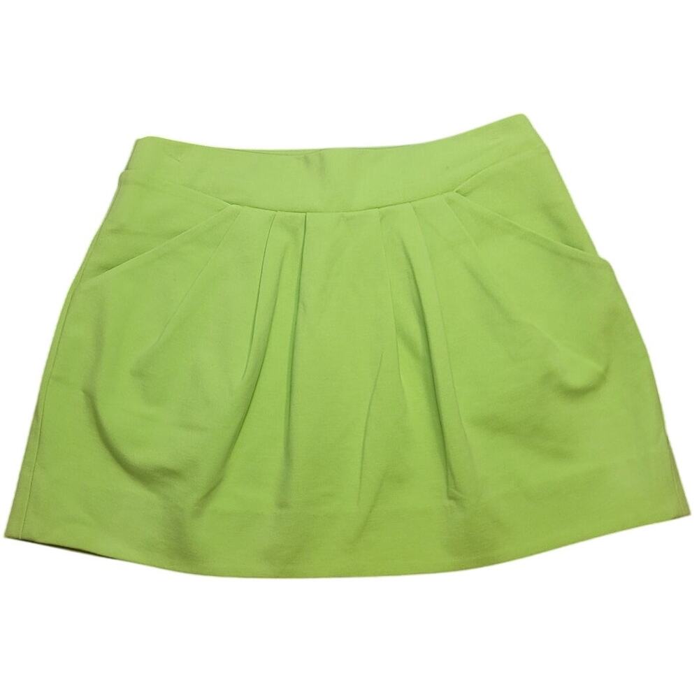 Diane von Furstenberg Lime Micro Mini Skirt Sz 6 EUC